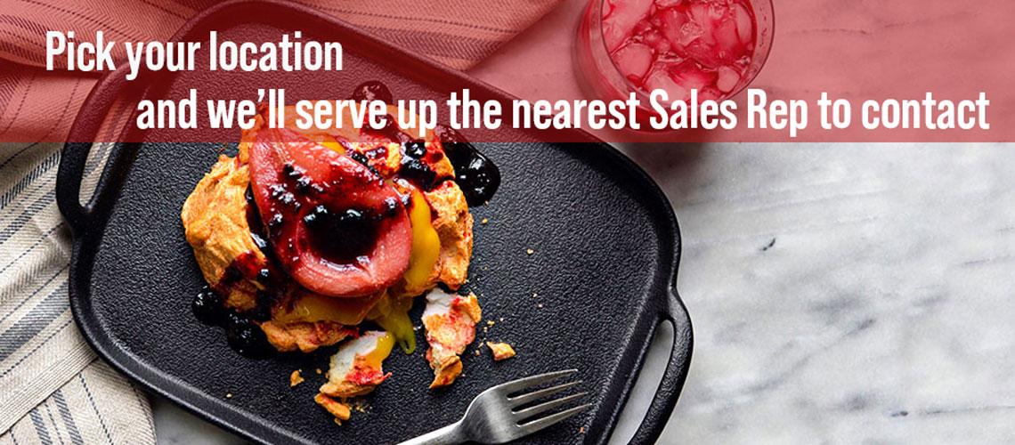 Image of pastry and fruit on serving tray