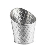 lattice collection slanted fry cup