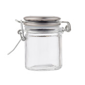 resealable glass jar