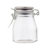 24ea - 7 Oz Square Glass Jar With Lid | Width: 2 3/4