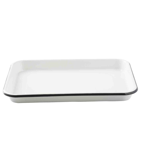 Enamelware Collection White Fourth Size Sheet Pan