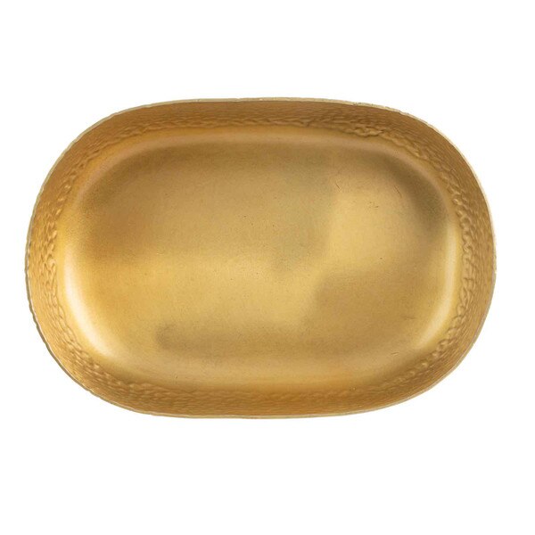 Crackle Collection™ 2 qt Gold Oval Bowl