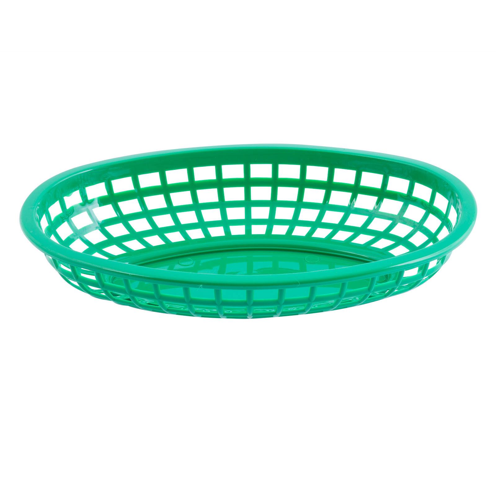 Green Oval Classic Basket