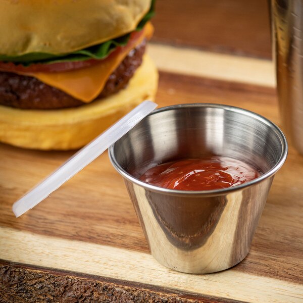 5 oz Sauce Cups with Clear Lids, Pack of 6