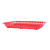 red plastic baskets