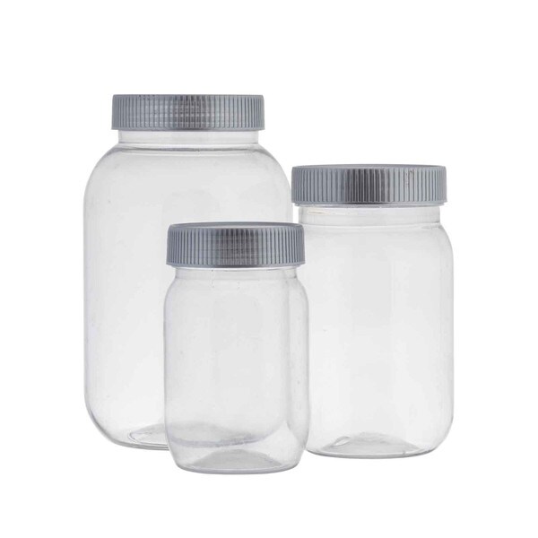 16 oz Plastic Mason Jar with Lid