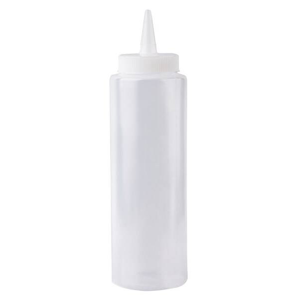 Plastic Squeeze Bottle - With Precision Tip - Clear - 8oz. - 1 Count Box