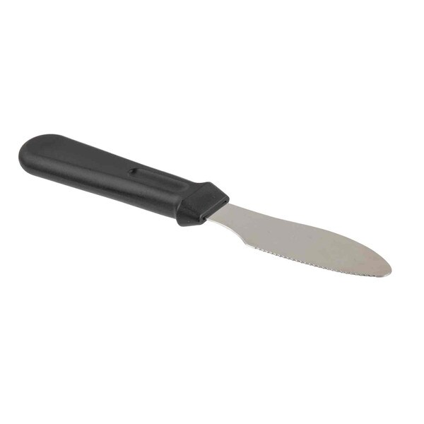 Tablecraft 10929 Sandwich Spreader, Stainless Steel with Black Plastic Handle, 9.25