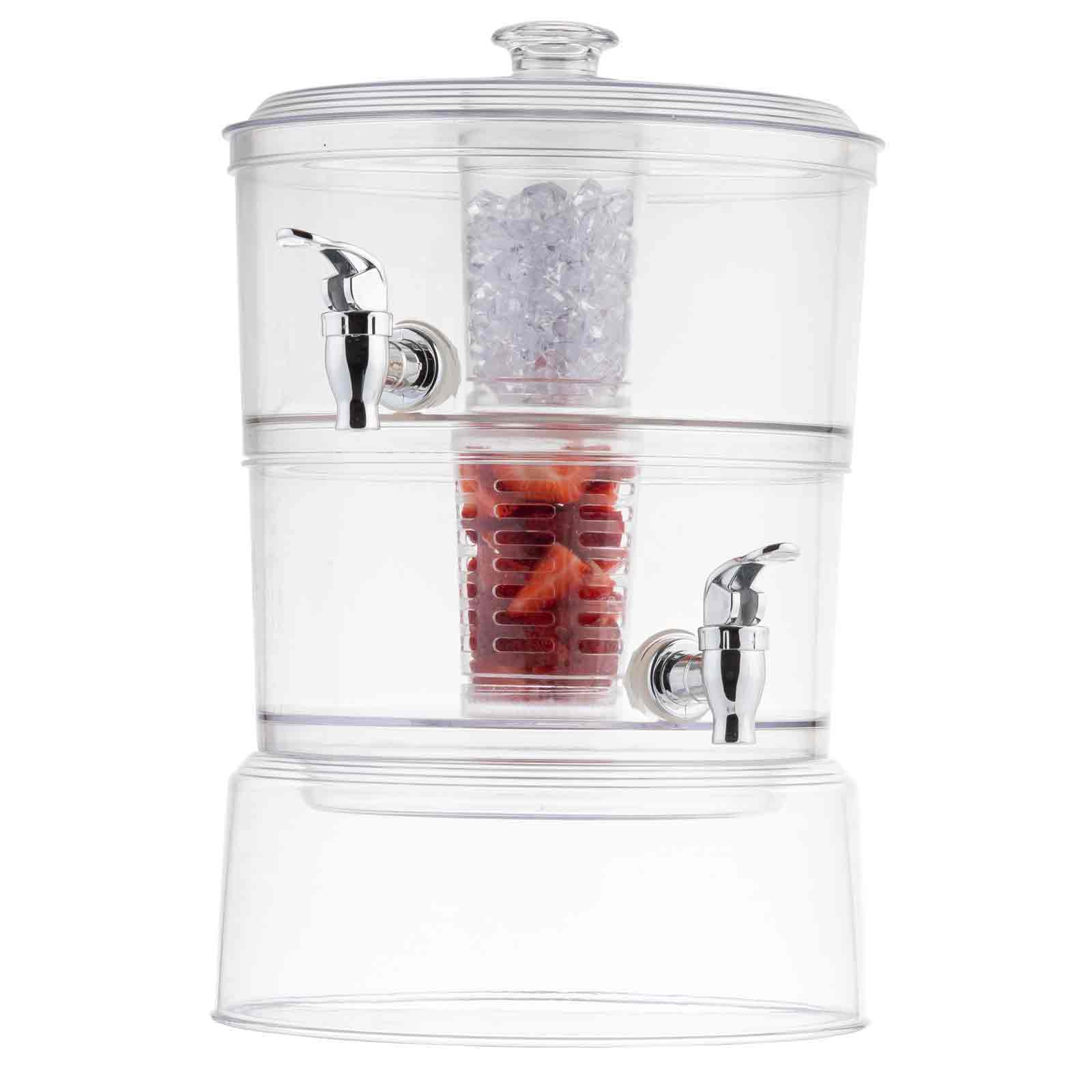 TwoTiered Stackable Beverage Dispenser