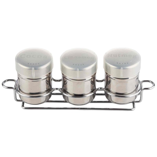 6 oz Coffee Shaker 3-Piece Set with Rack