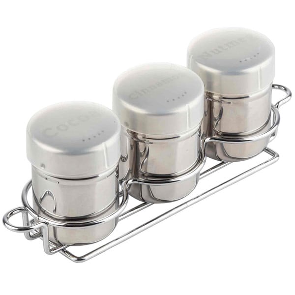 6 oz Coffee Shaker 3-Piece Set with Rack