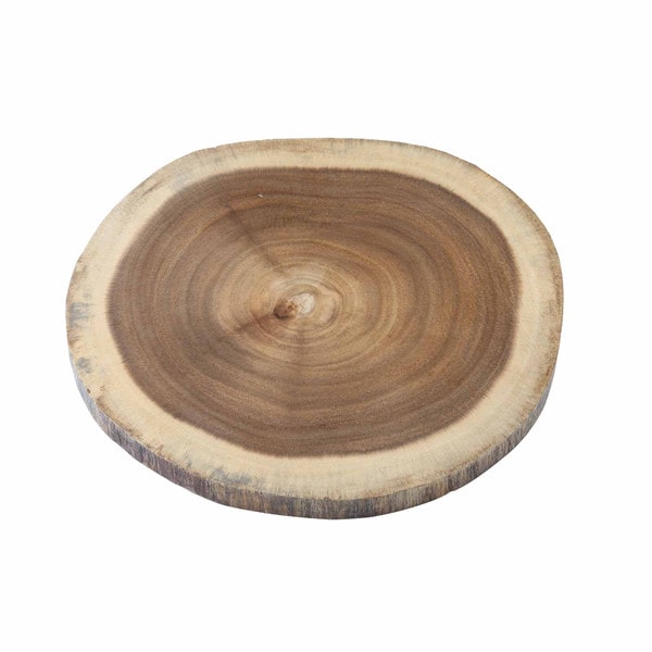 wood round display board