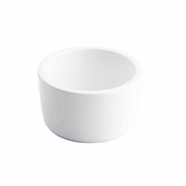 stright sided white bowls
