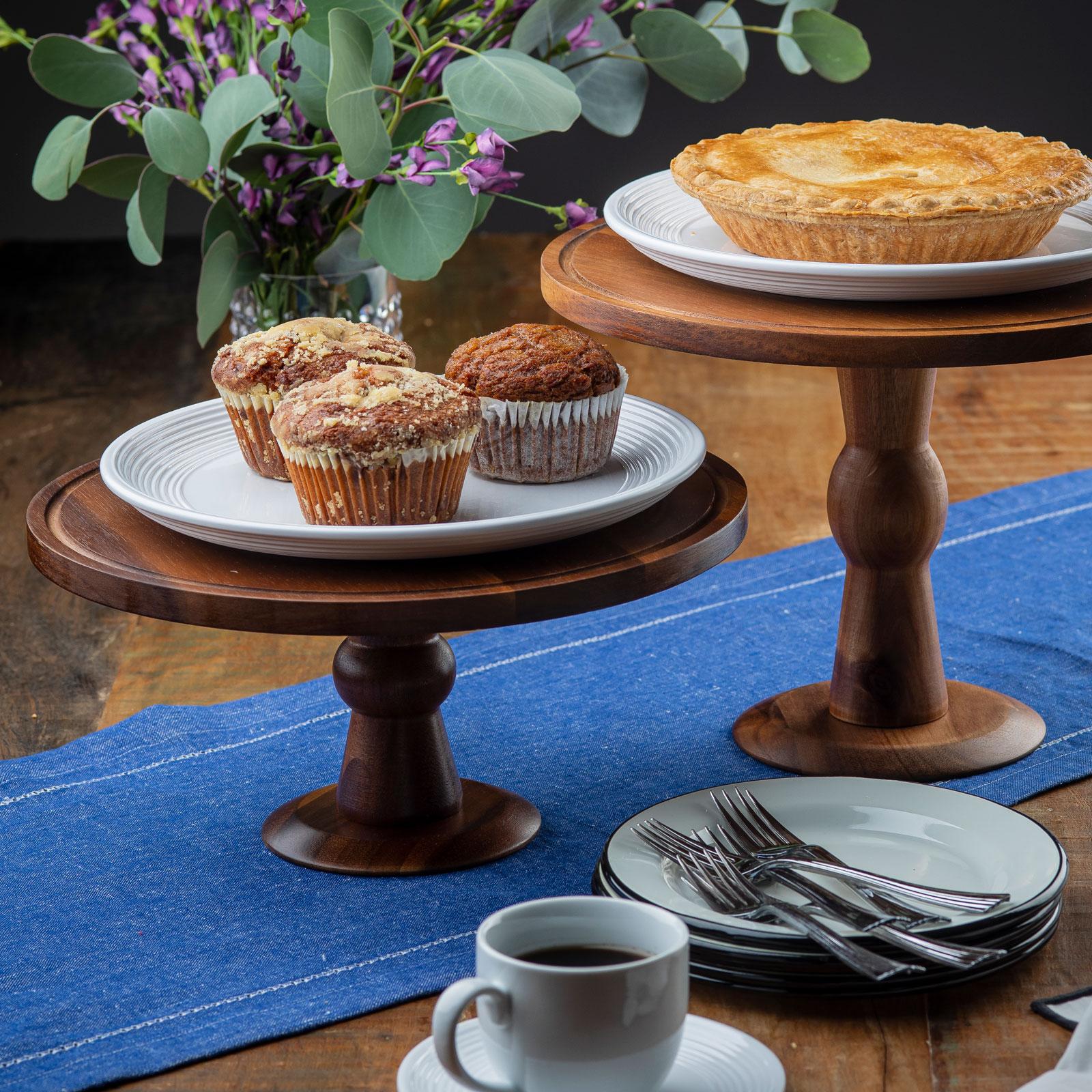 TableCraft Acacia Cake Stand - Thumbnail 4