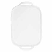 faux cast iron white tray