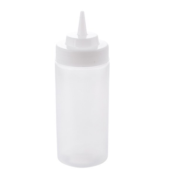 16 oz Widemouth™ Squeeze Bottle, Clear with Standard TipTop™