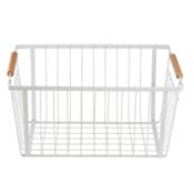 white storage baskets