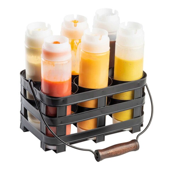 Collection Squeeze Bottle Caddy, Holds 6 Bottles