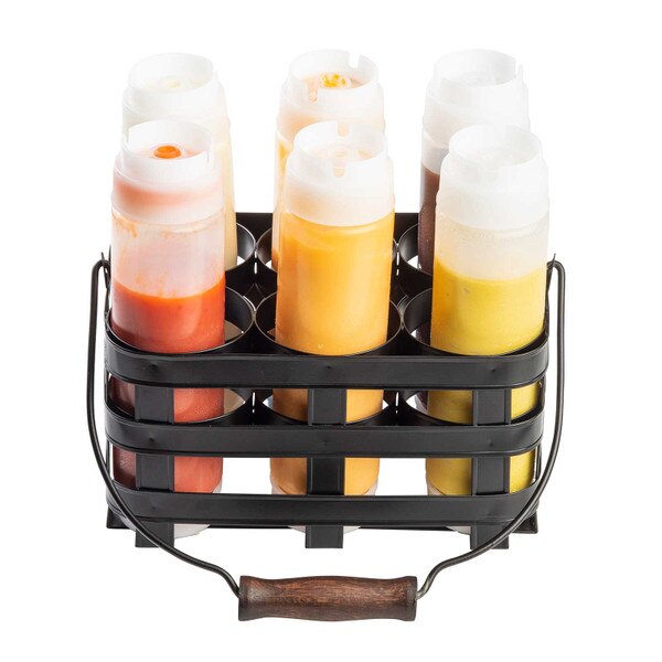 Collection Squeeze Bottle Caddy, Holds 6 Bottles