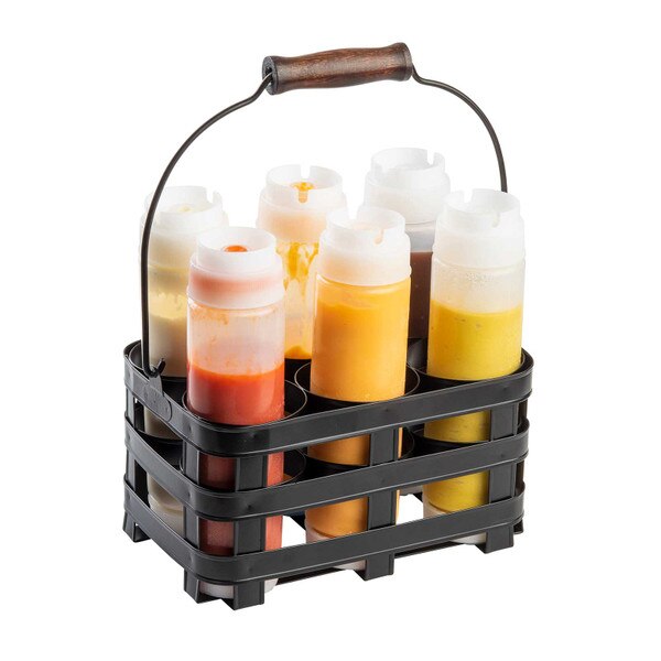 Collection Squeeze Bottle Caddy, Holds 6 Bottles