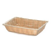 Tablecraft HM1175R 8-1/4X3-1/4 Hand Woven Ridal Red Round Basket