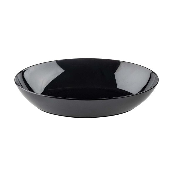 black melamine bowl