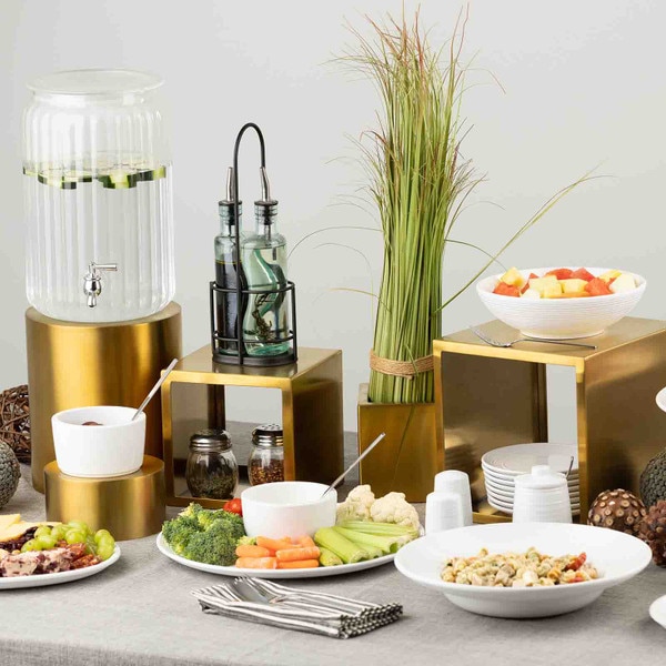 Gold Riser Round Nesting Round Riser Set, Gold