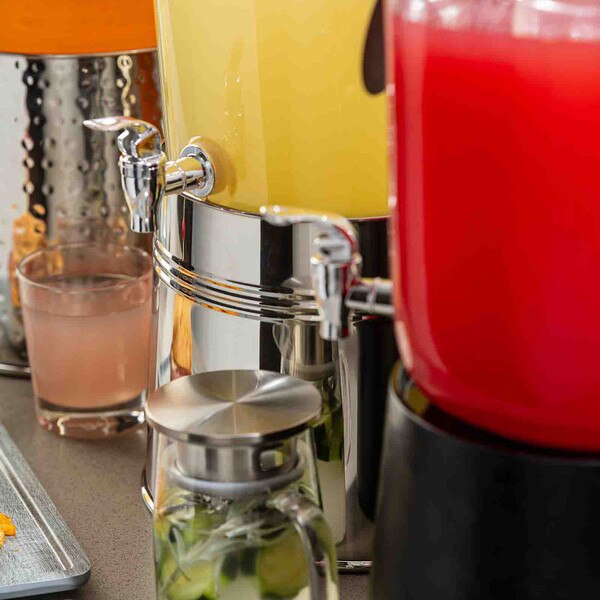 Banded Stainless Steel Beverage Dispenser Base