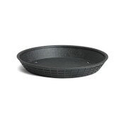 black round plastic plate