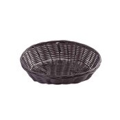 Tablecraft HM1175R 8-1/4X3-1/4 Hand Woven Ridal Red Round Basket