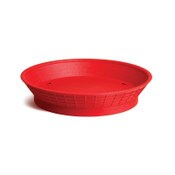 Round Red Plastic Plate