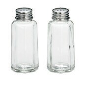 Tablecraft 160 Glacier Collection Salt/Pepper Shaker Set 2 oz. Round