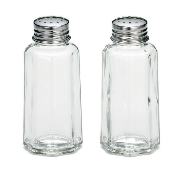 2 oz. Paneled Salt & Pepper Shakers - 12/cs