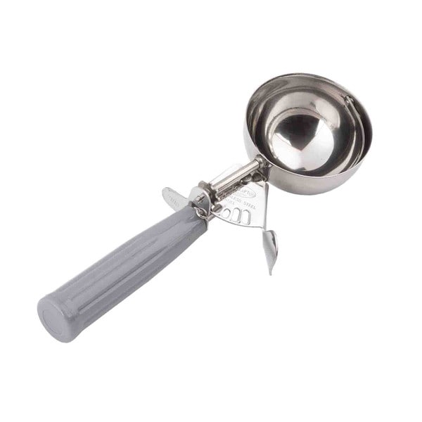 Ice Cream Scoop Stainless Steel Portion Scoop Disher Cookie 4 Oz w/ Grey  Handle