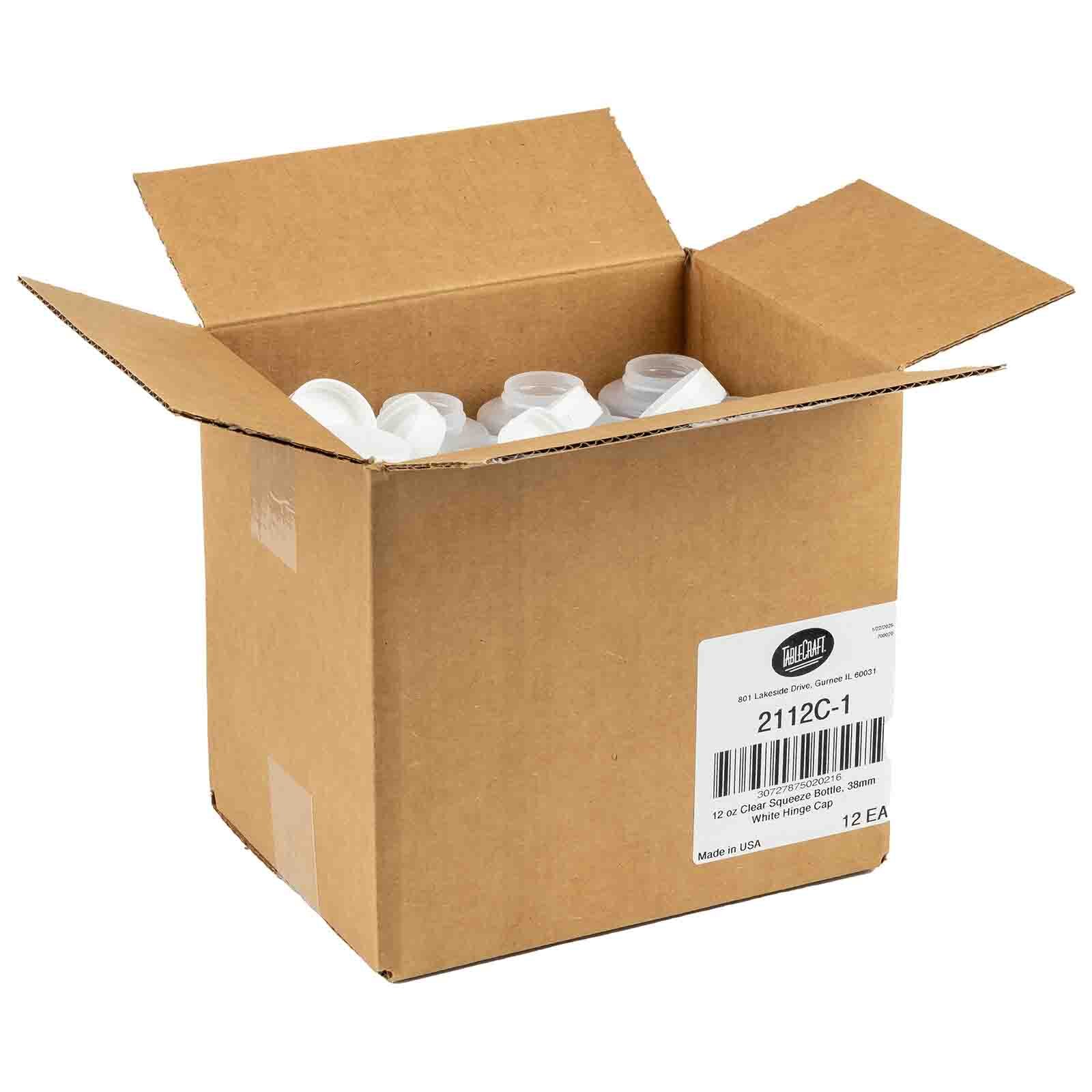12 oz Flip-Top Cap Squeeze Bottles