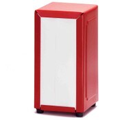 red napkin dispenser