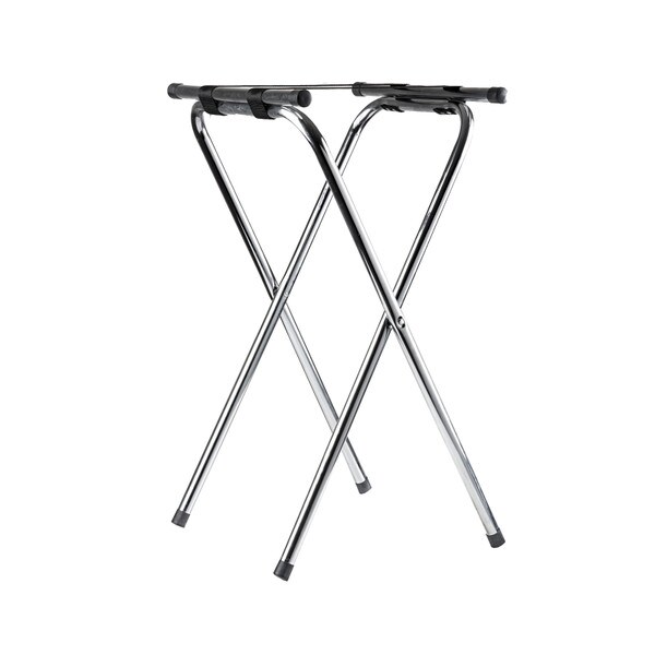 American Metalcraft CTS31 Tall Deluxe Black Chrome Tray Stand, 31-Inch