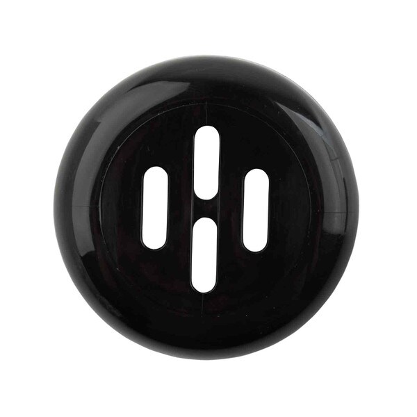 black plastic slotted top