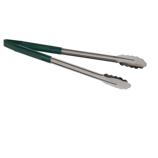 green tongs with long handle