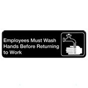 employees must wash hands sign