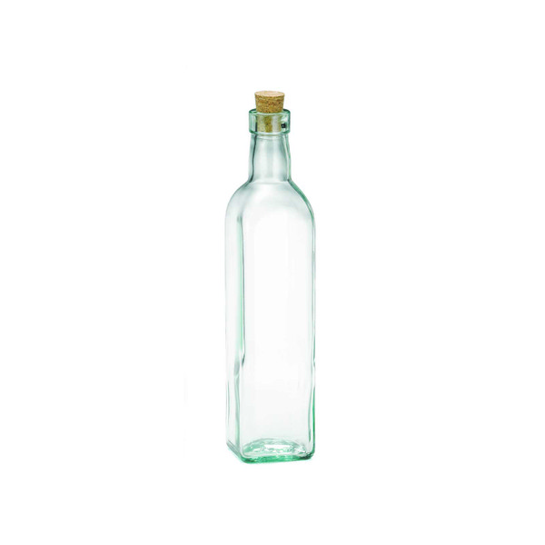 green glass bottle with cork