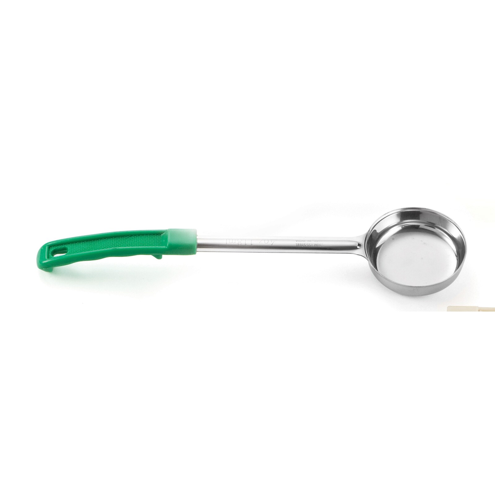 Met Lux 4 oz Stainless Steel Spoodle - Solid, with Green Handle