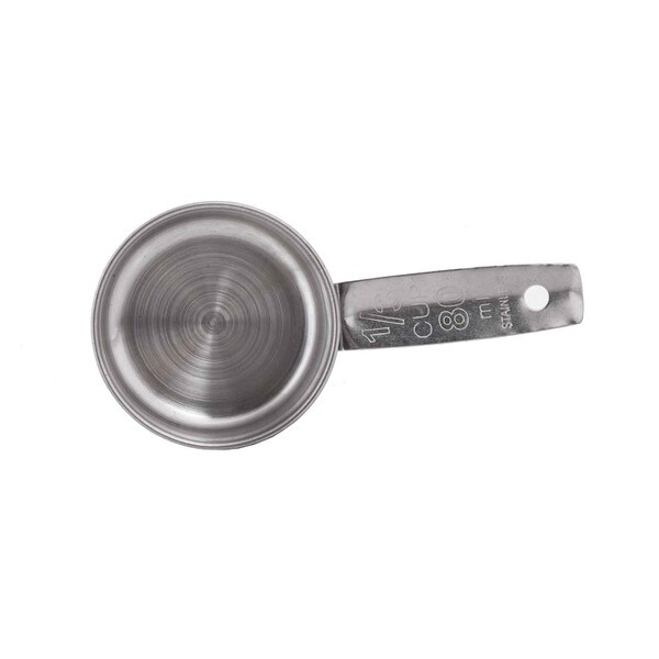 Tablecraft 724B 1/3 Cup Stainless Steel Measuring Cup