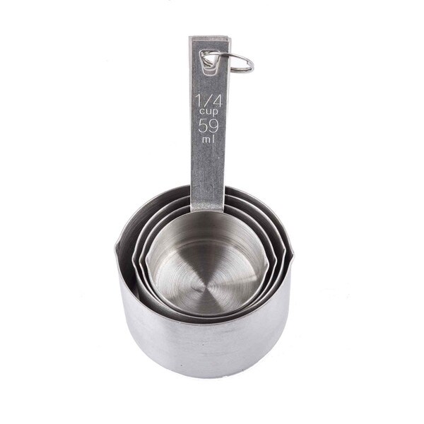 Tablecraft Stainless Steel Measuring Cup, 1/4 Cup