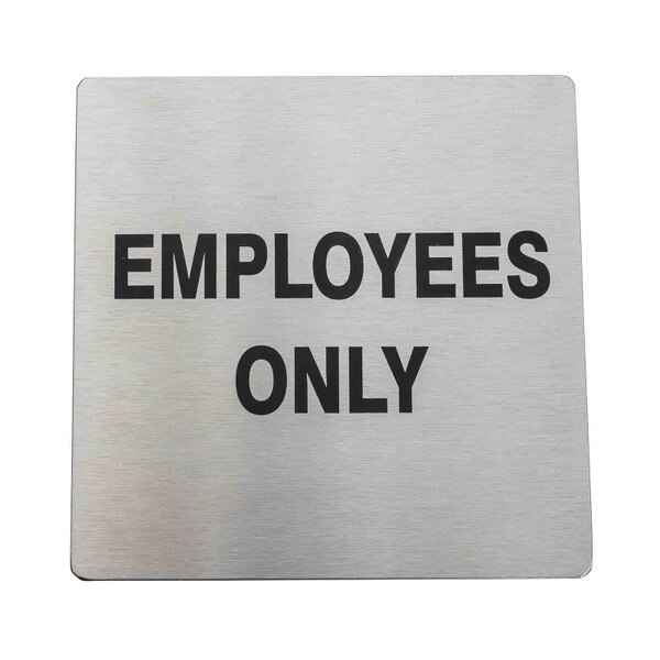 Only Notes Work Sign Contemporary Square Sign
