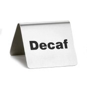 Decaf table tent