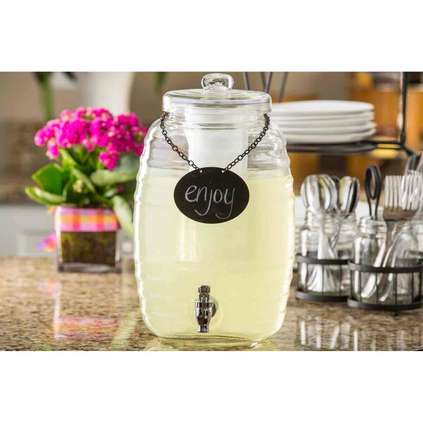 Tablecraft BDG1000 Beehive Jar Beverage Dispenser 2-1/2 gallon - Win Depot