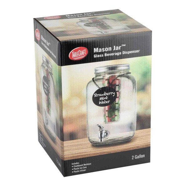 Mason Jar 2-Gallon Beverage Dispenser