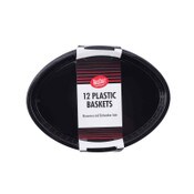 black plastic baskets pack