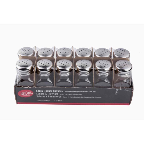 3 oz Glass Salt & Pepper Shakers